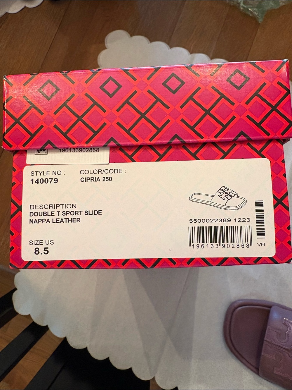 Tory Burch slides 8.5 mauve fair condition - Picture 4 of 10